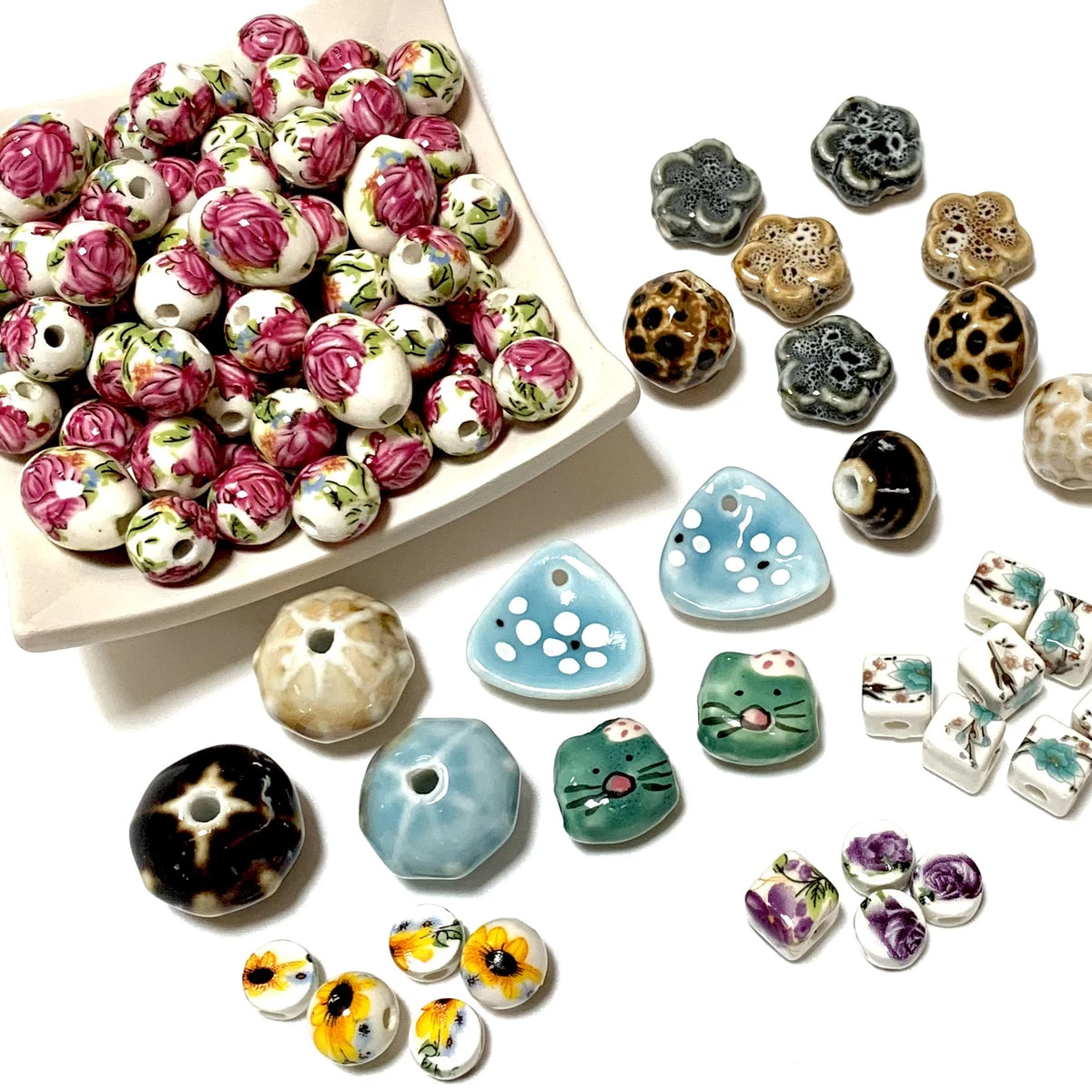CERAMIC BEADS & CHARMS Findings On Meadow Lane