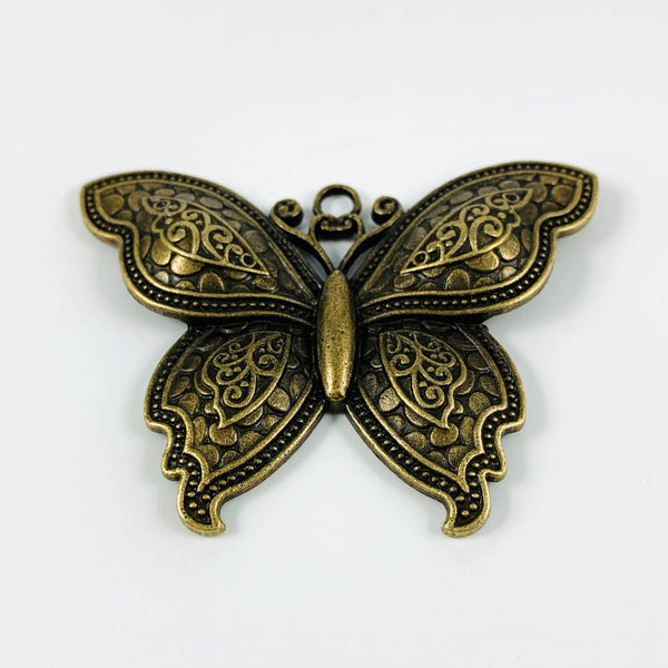 Large Butterfly Pendant - Vintage Bronze Finish