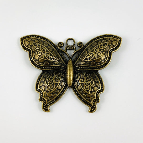 Large Butterfly Pendant - Vintage Bronze Finish
