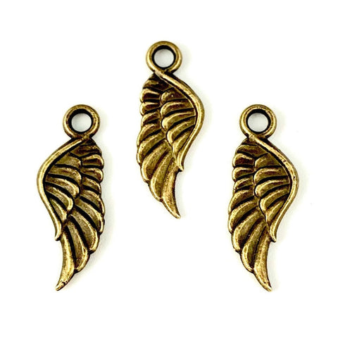 Wing Charms - Bronze Finish