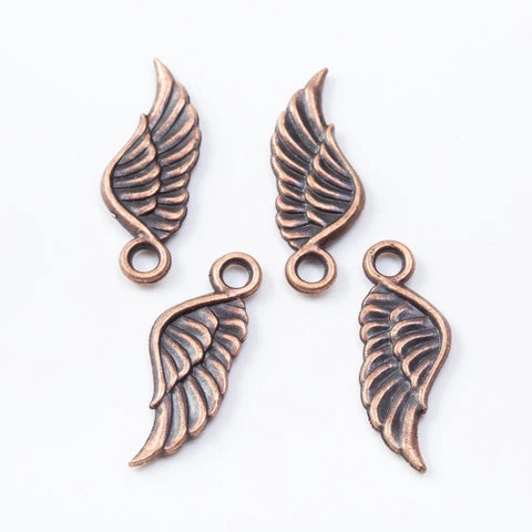 Wing Charms - Copper Finish