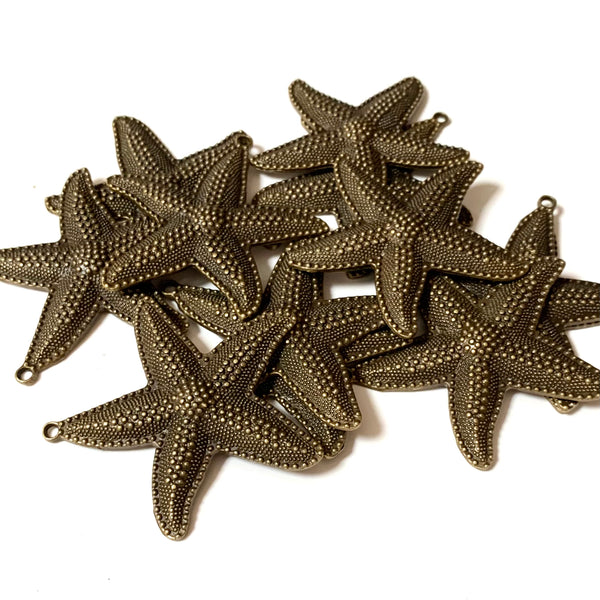 XL Starfish Pendant - Antique Bronze - Beautiful Detailing